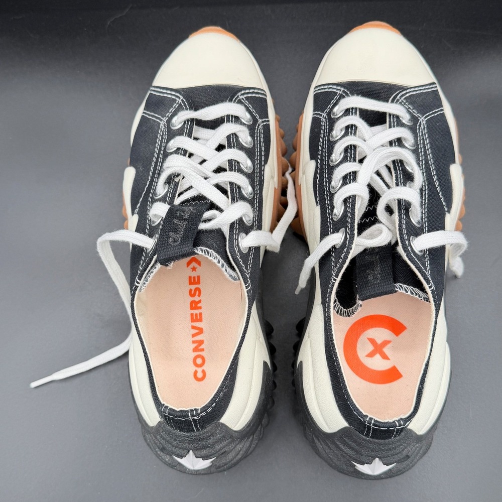 Converse Run Star Motion Low 8.5W 7M Black White Egret Platform Sneakers - Picture 4 of 11